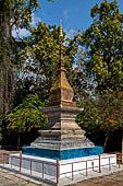 Wat Xieng Thong temple in Luang Prabang, Laos. Small 'that' (stupa) inside the temple precinct. 